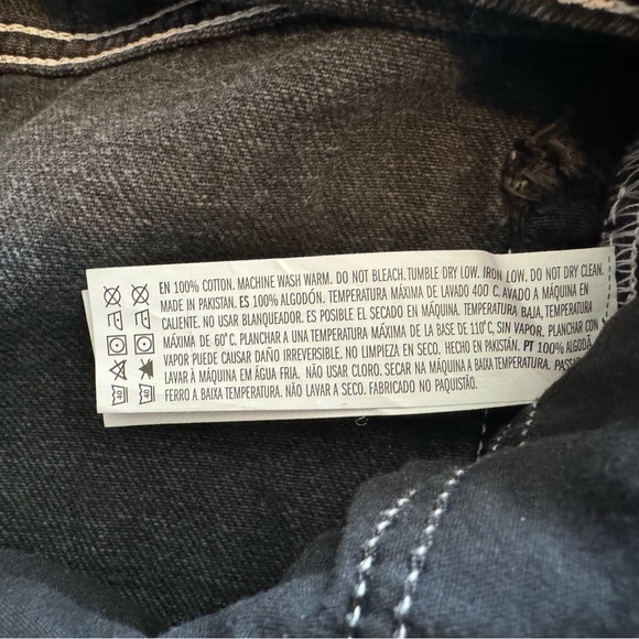 Black jeans - slim leg, mid rise, cotton - Picture 7 of 7